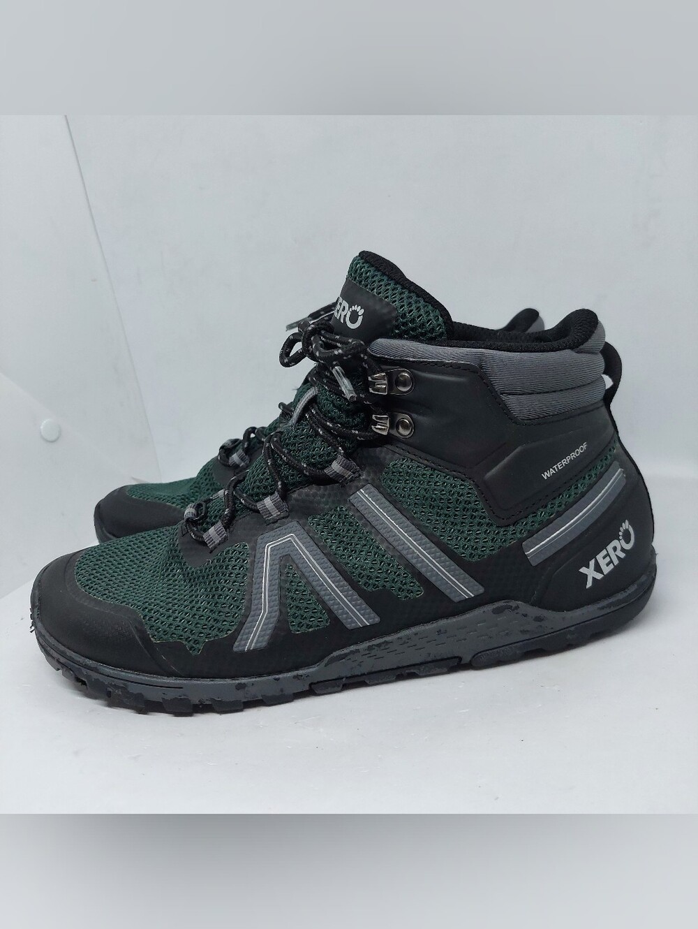 Xero Xcursion Fusion Waterproof Barefoot Hiking Boots Womens Sz 10 Green Outdoor